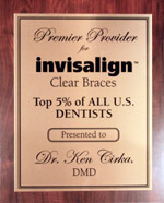 Dr. Ken Cirka's Invisalign Award